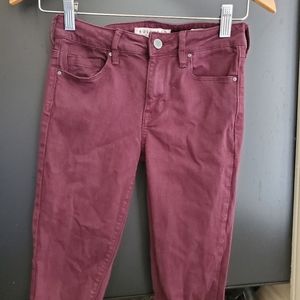 Bullhead Denim Burgundy Purple Jeans
